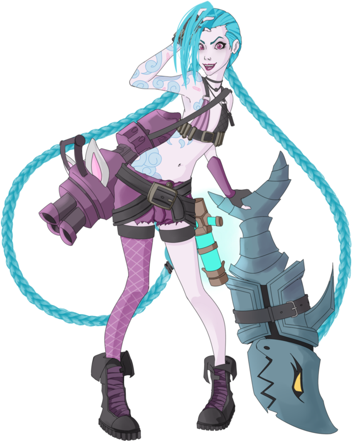 Jinx Png Image - League Of Legends Jinx Png (853x937), Png Download