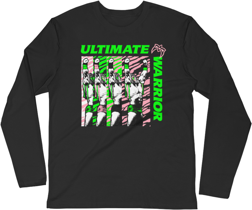 Ultimate Warrior "retro Logo" Long Sleeve - Unisex Banjo Tree Thermal (organic/rpet Blend) (900x900), Png Download