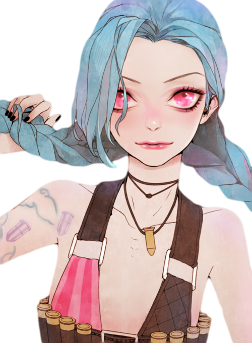Via Tumblr Jinx Cosplay, Jinx League Of Legends, Nerd, - League Of Legends Jinx Fan Art (500x681), Png Download