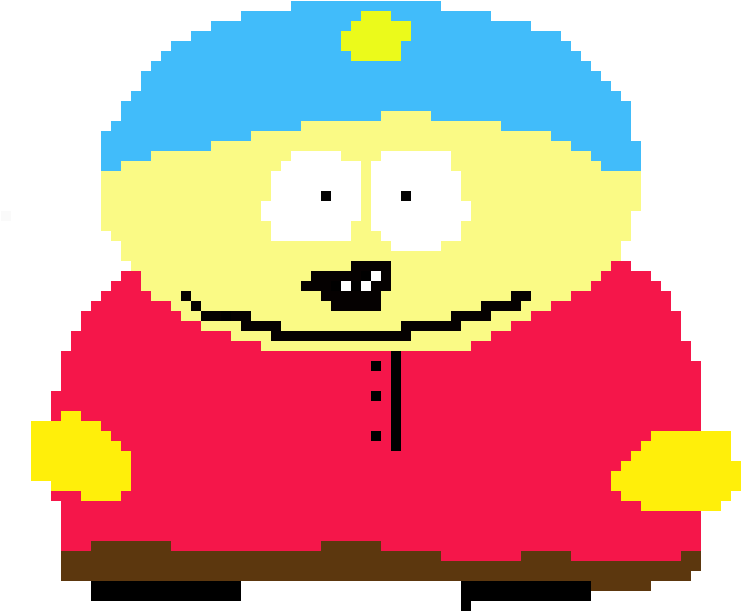 Eric Cartman - Pixel Art (740x670), Png Download