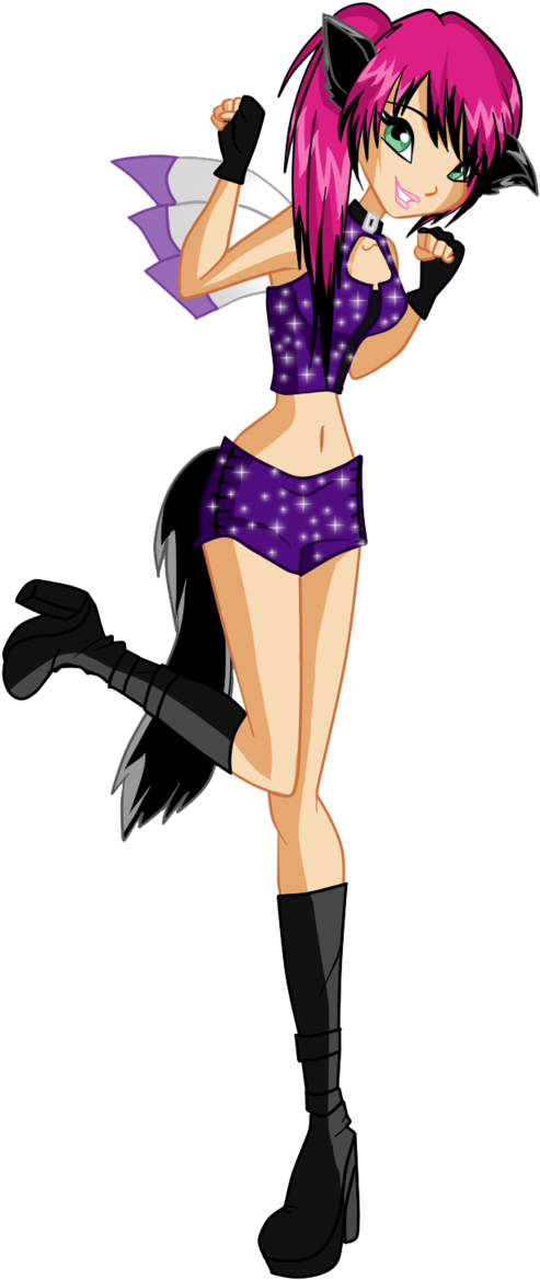 The Jinx Club Images Ashley Dresses Up As A Kitty Fairy - Winx Club Angie (649x1232), Png Download