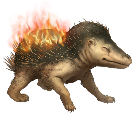 Cyndaquil Realistic - Pokemon Cyndaquil Realistic (487x435), Png Download