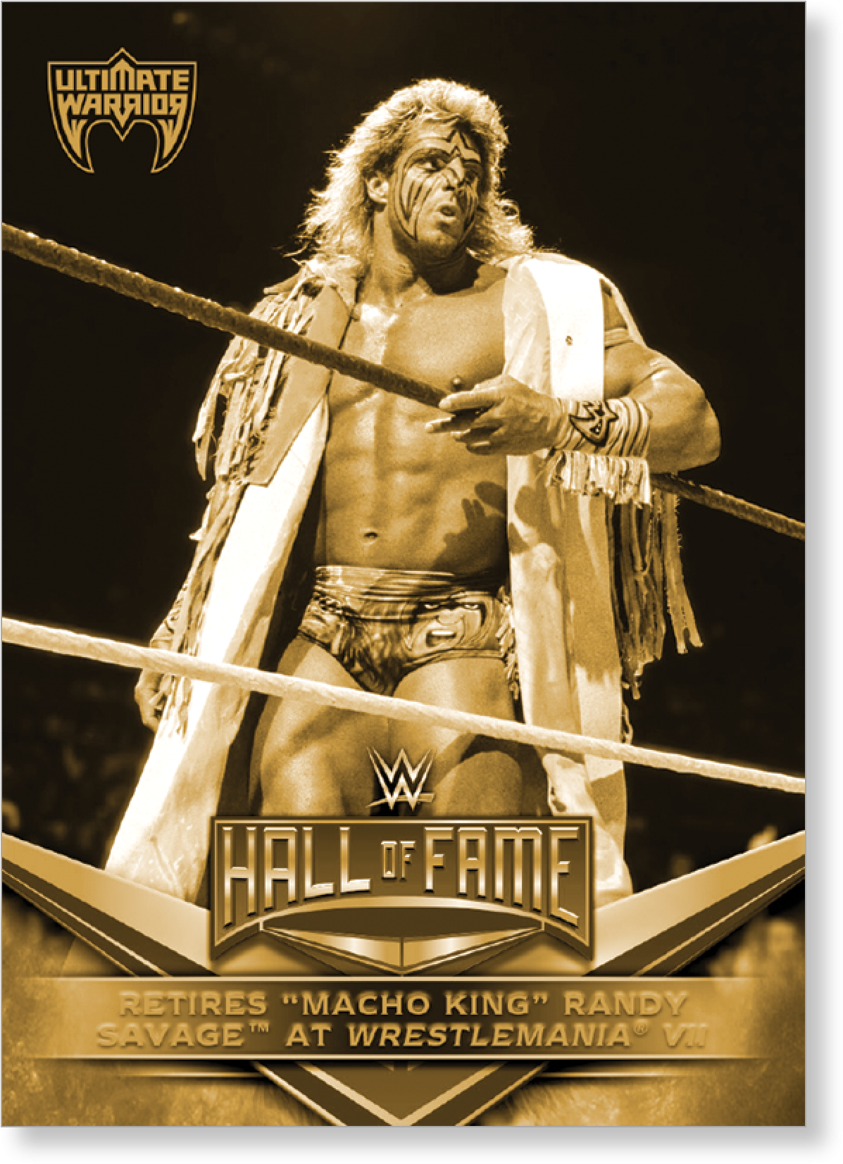 2018 Topps Wwe Ultimate Warrior Hall Of Fame Tribute - Ultimate Warrior Wrestling Card (2000x2000), Png Download