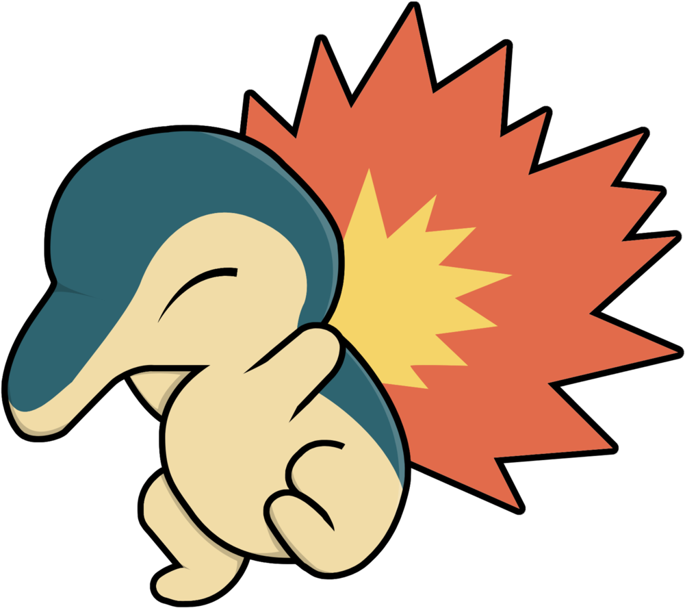 Png - Simple Cyndaquil (1024x903), Png Download