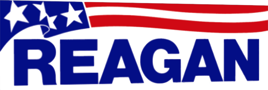 Ronald Reagan Presidential Campaign, 1976 2 - Ronald Reagan Bumper (902x303), Png Download