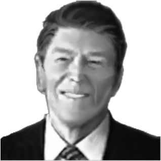 Ronald Reagan - School (352x352), Png Download