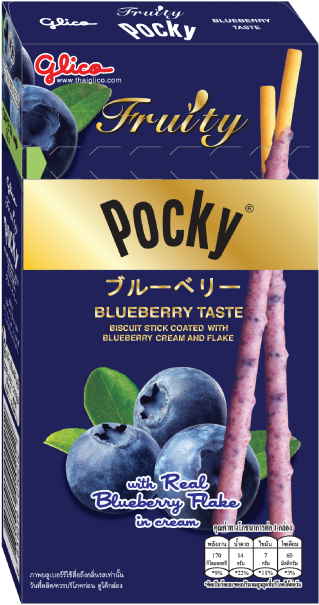 Pocky Blueberry Flake - Pocky Blueberry (640x640), Png Download