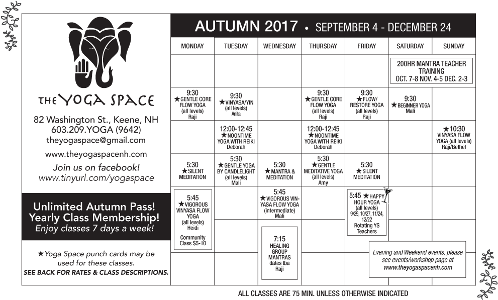 Fall 2017 Png - The Yoga Space Northwest (1000x603), Png Download