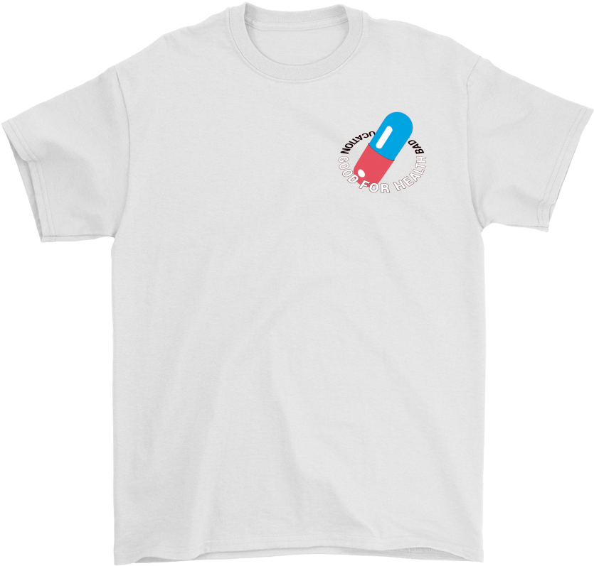 Good For Health Anime Shirt Blue Pill Red Pill - Clothing (1000x1000), Png Download