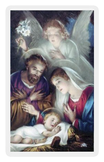 Nativity Scene - Holy Family At Christmas (600x600), Png Download