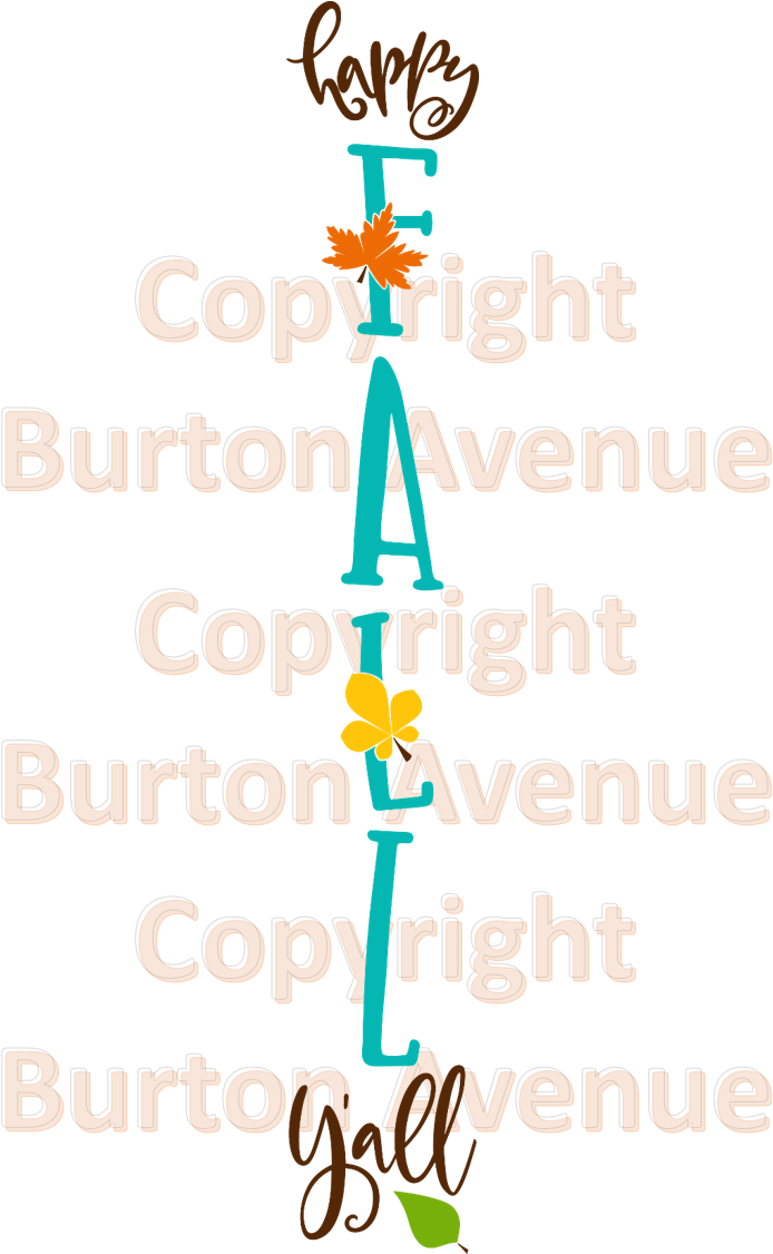 Happy Fall Yall (737x1125), Png Download