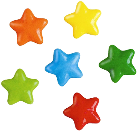 Neon Stars Pressed Candy - Candy By The Pound - Neon Stars (500x500), Png Download