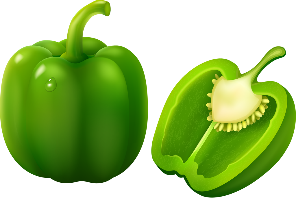 Фото, Автор Soloveika На Яндекс - Green Bell Pepper Clipart (1024x685), Png Download