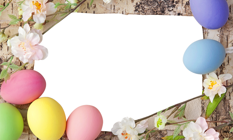 Easter Frames Png Pic - Happy Easter Dear Friends (800x480), Png Download