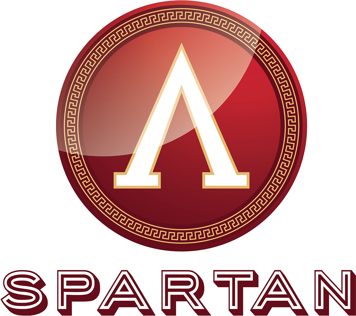 Blue Spartan Logo Shield (1200x1081), Png Download