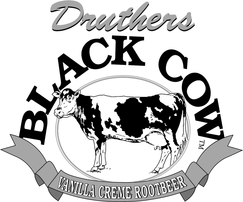 Druthers Black Cow Vector - I'll Love You 'til The Cows Come Home Metal Sign, Country (800x664), Png Download