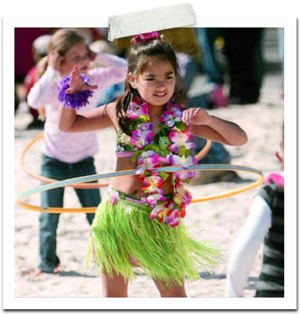 Hula Girl Competition - Hawaiian Hula Hoop (474x470), Png Download