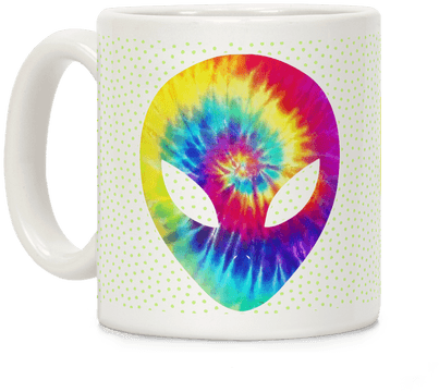 Tie Dye Alien Head Coffee Mug - Head Tank Top (484x484), Png Download