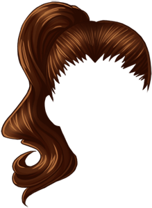 Brown Ponytail - Bald Eagle (750x1548), Png Download