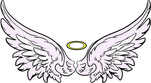 Drawn Wings Dark Angel - Angel Wings Drawings (640x480), Png Download