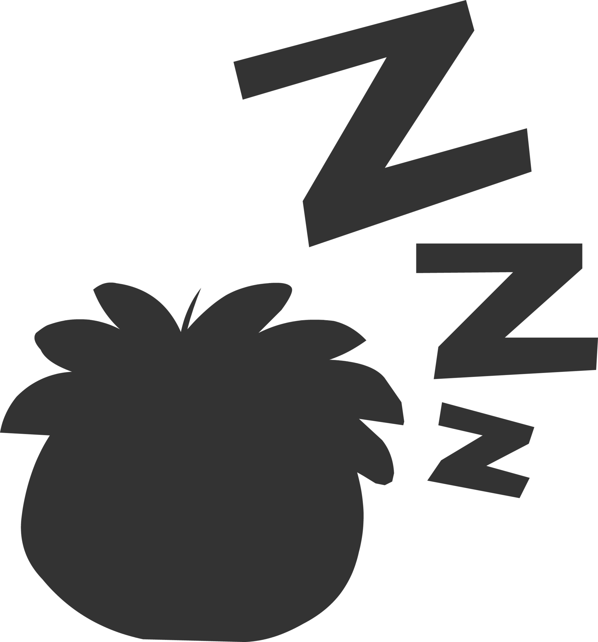 Sleep Icon - Wiki (446x479), Png Download