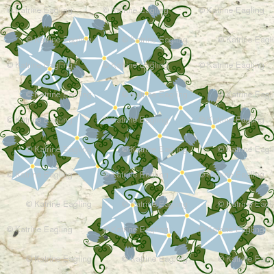 Stucco Wall With Vines - Motif (400x400), Png Download