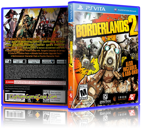 Sony Playstation Ps Vita - Sony Ps Vita Borderlands 2 (500x428), Png Download