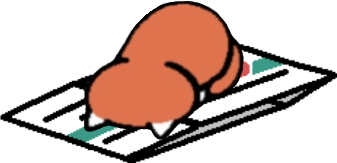 Ginger Face Planting On The Flat Cardboard For Anonymous - Neko Atsume No Background (748x749), Png Download