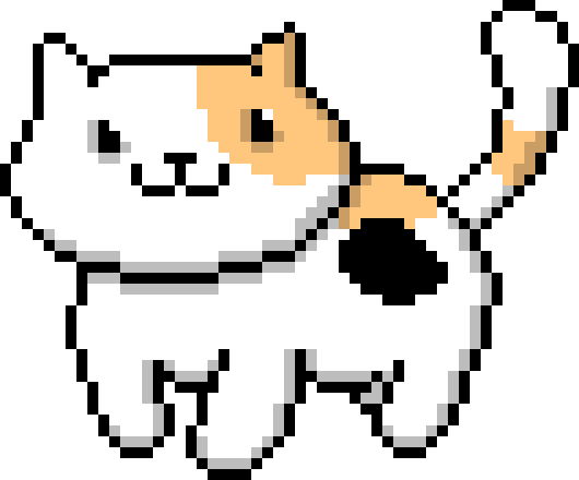 Neko Atsume - Cute Cat Cross Stitch Pattern (530x440), Png Download