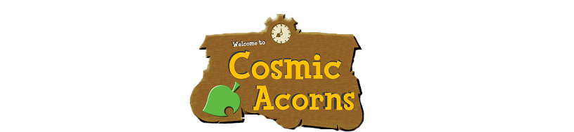 Cosmic Acorns - Animal Crossing (898x188), Png Download