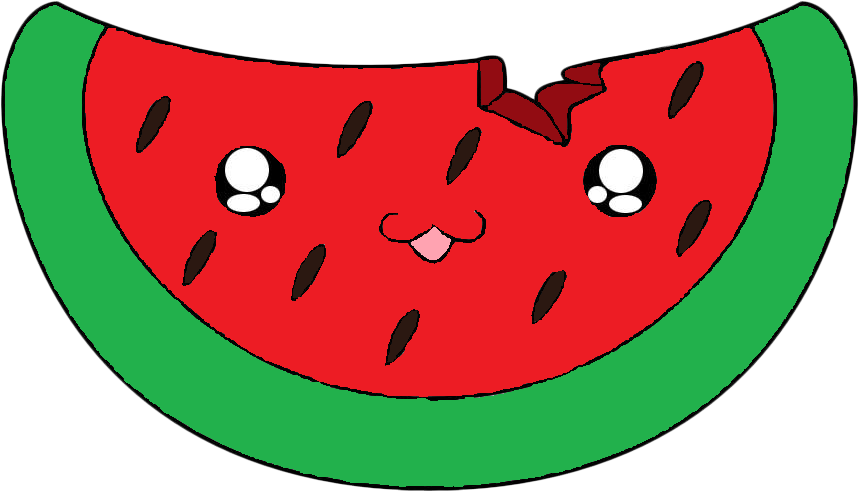 Clip Art Stock Watermelon Cartoon Cuteness Clip Art - Watermelon Piece Cute (859x859), Png Download