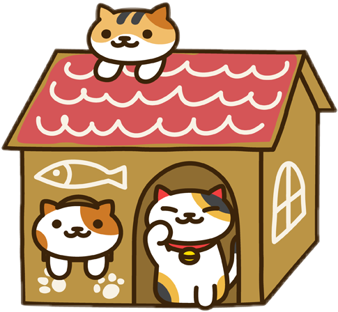 Neko Atsume Cat Cafe (485x448), Png Download