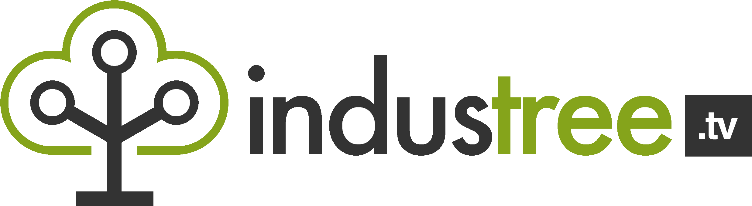 Industree Tv Logo (2822x1000), Png Download