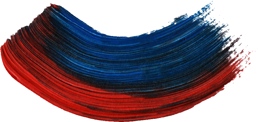 40 Paint Brush Stroke Vol - Red And Blue Paint Brush Png (902x427), Png Download
