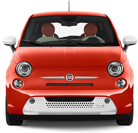 2016 Fiat 500 Front View - Fiat 500 Front View (700x700), Png Download