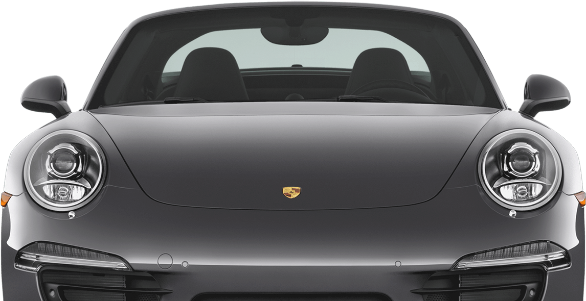 Locations - Porsche 911 Targa Front (1600x685), Png Download
