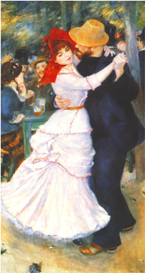 Intimidades En El Noviazgo - Pierre Auguste Renoir La Danse À Bougival (730x395), Png Download
