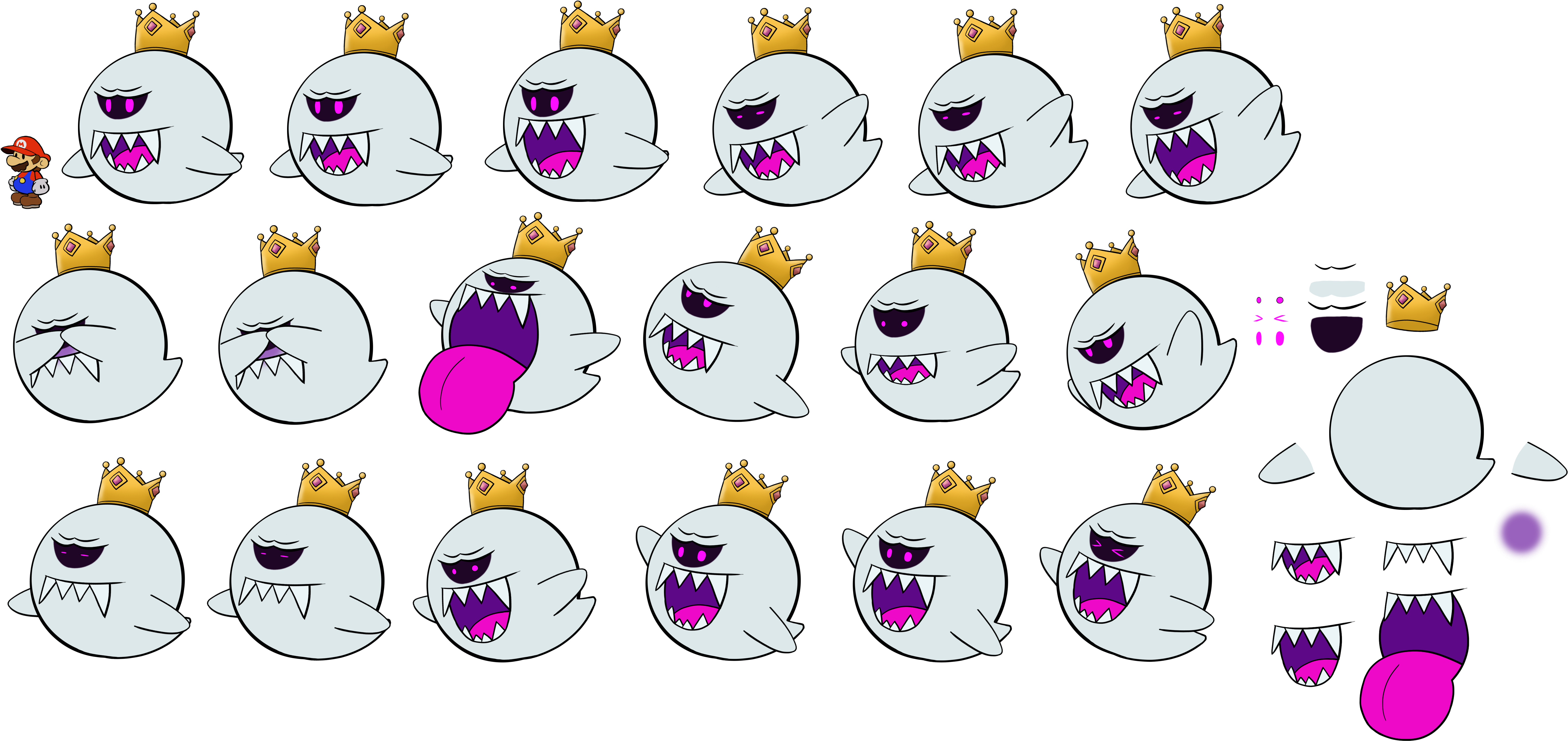 Luigi's Mansion King Boo Png - Luigi's Mansion King Boo (6250x3129), Png Download