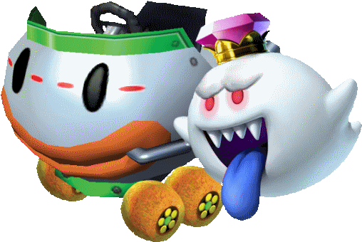 King Boo - Mario Kart King Boo Png (554x399), Png Download