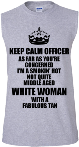 Keep Calm Officer Men's Ultra Cotton Sleeveless Tee - Keep Calm And Carry (500x500), Png Download