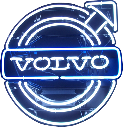 Download Hd Volvo Truck Logo Png Truck Neon Signs Volvo Sign Transparent Png Image Nicepng Com