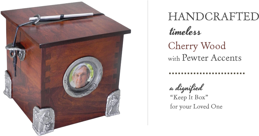 Handcrafted Timeless Cherry Wood Memorial Urns - Memorial Urns (960x443), Png Download