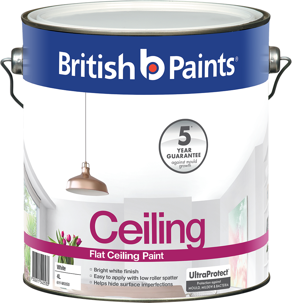 Products Available In This Colour - British Paints Ceiling Paint (933x967), Png Download