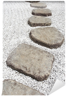 Zen Stone Path In A Japanese Garden Wall Mural • Pixers® - Japanese Garden (400x400), Png Download