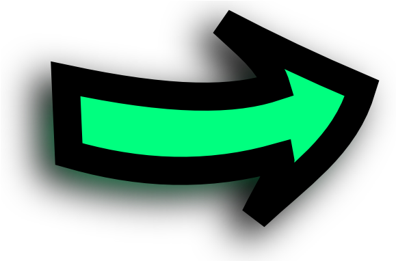 Right Arrow Comic Green Oo Clip Art - Animasi Bergerak Untuk Powerpoint Panah (600x451), Png Download