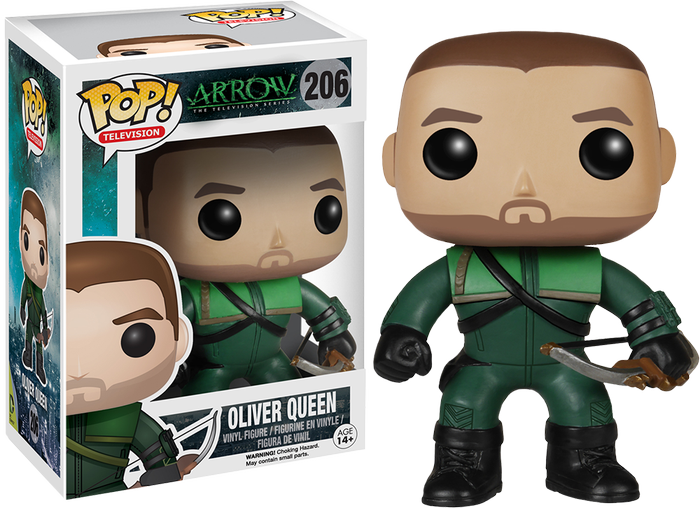 Oliver Queen Green Arrow Pop Vinyl Figurine - Funko Pop Arrow Oliver (700x508), Png Download