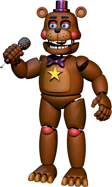 Rockstar Freddy - Fnaf 6 Rockstar Freddy (363x606), Png Download
