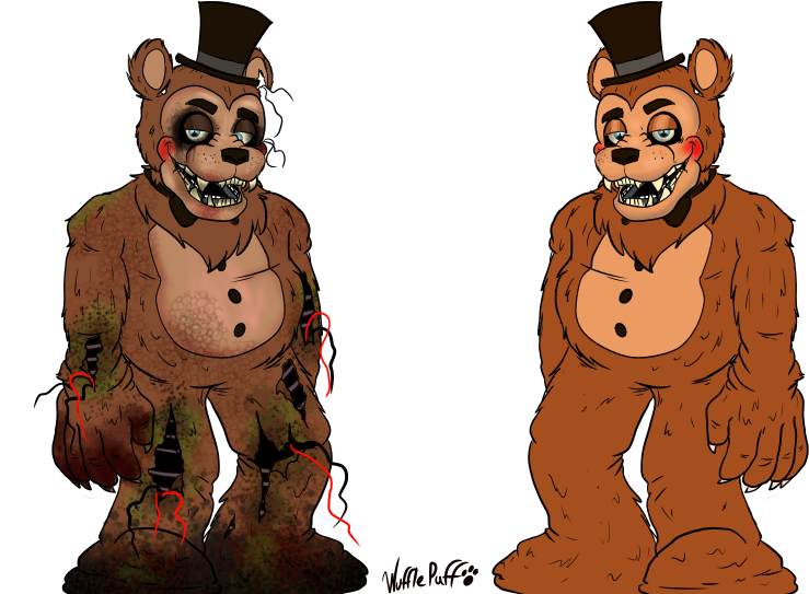 A Bit More Of A Realistic Take On Withered Freddy - Fnaf Unwithered Freddy (800x600), Png Download