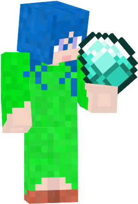 Sapphire Hair, Emerald Dress And Carnelian Shoes - Illustration (287x438), Png Download