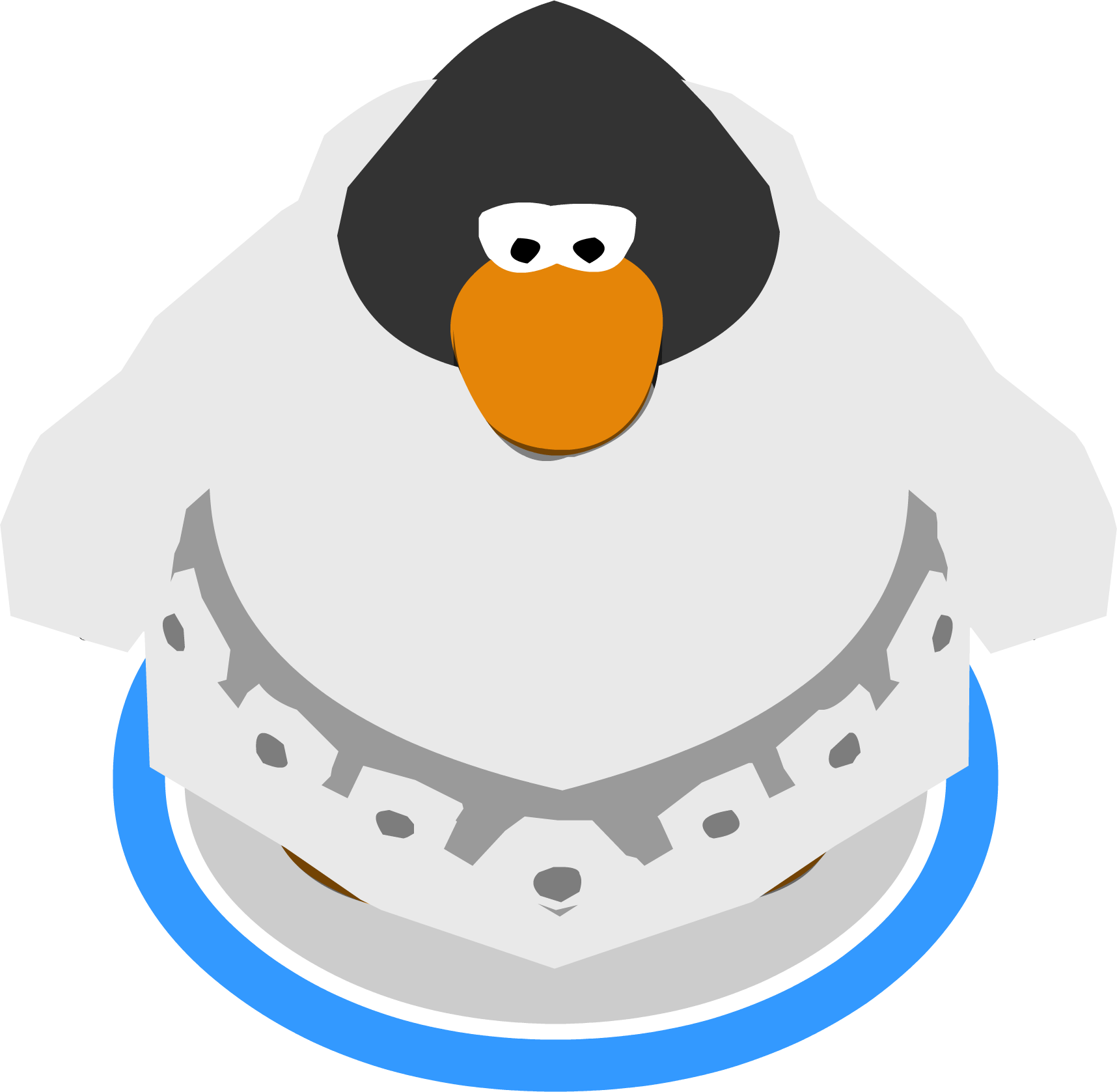 Princess Leia Dress Ingame - Transparent Club Penguin (1716x1677), Png Download